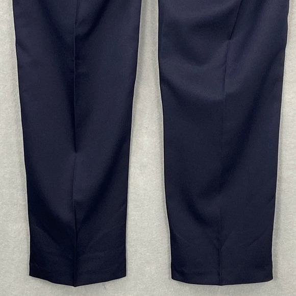 Haggar Men's 36X32 Dress Pant Slim Fit Straight Leg Dark Blue Flex Waistband NEW - Picture 7 of 13